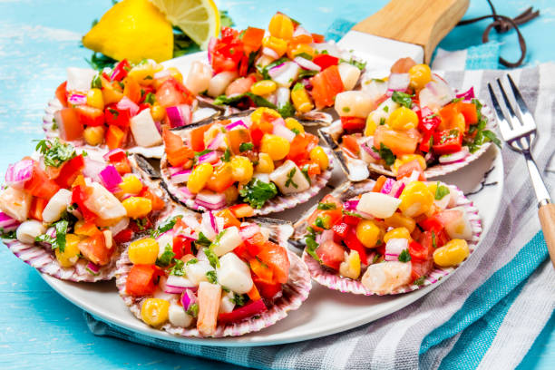 choritos a la chalaca comida peruana