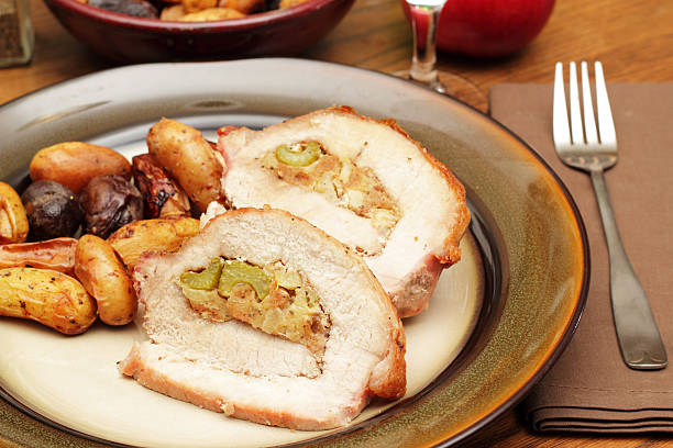 pavo relleno de almendras