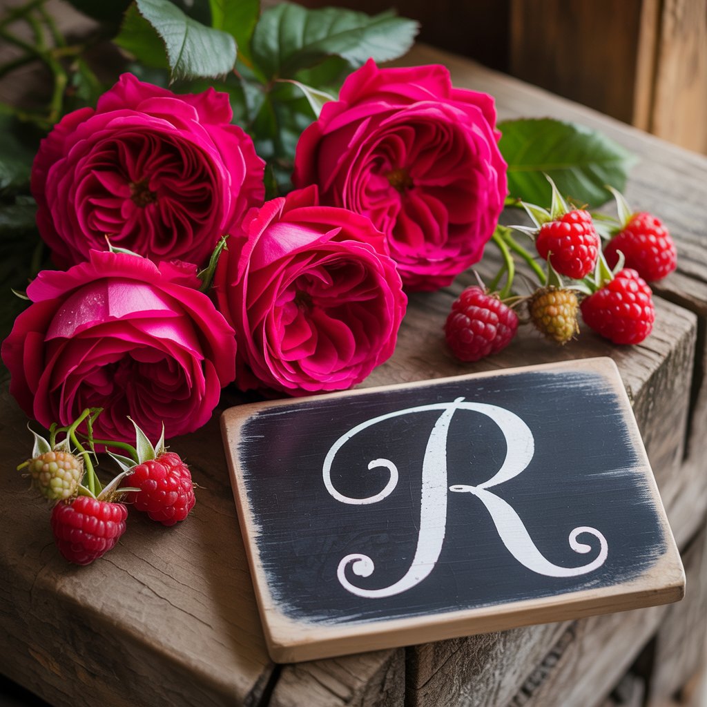 flores o frutas con r